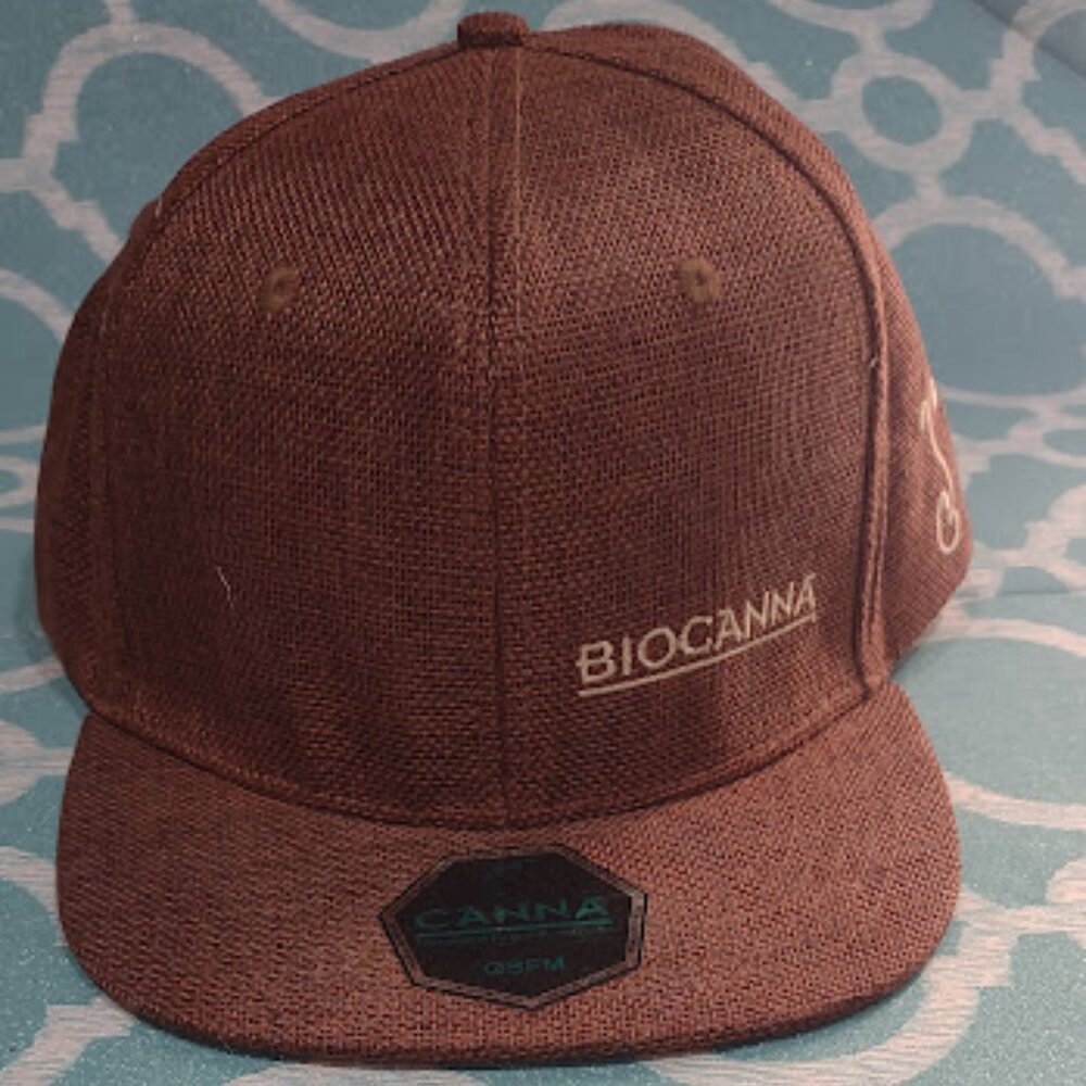 GRASSROOTS BASEBALL CAP HEMP BIOCANNA BADGE LIMITED EDITION ADJUSTABLE 22-26 IN
